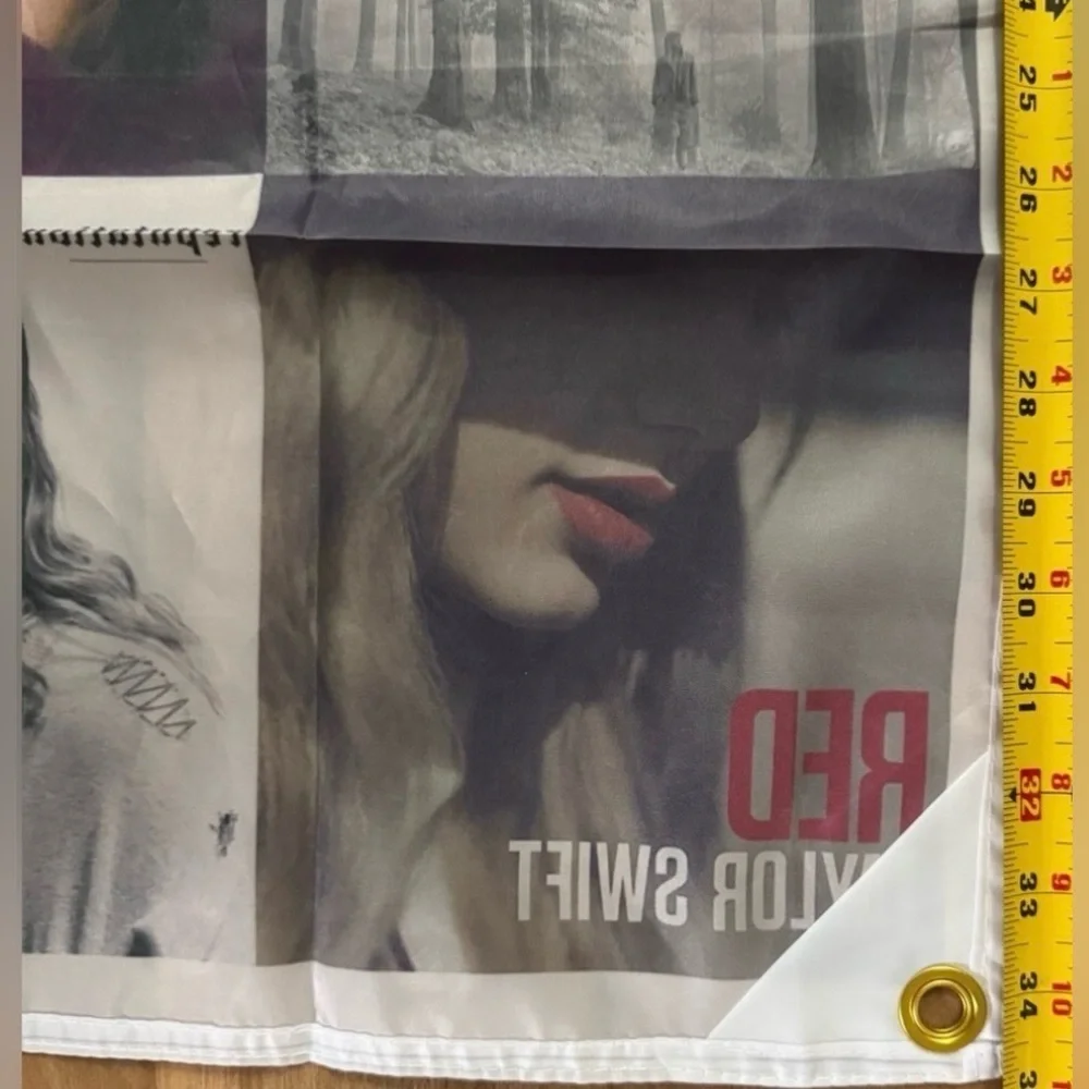 TAYLOR SWIFT POSTER LOVER SHOWGIRL RED HOME WALL DECO KELCE FLAG NWT